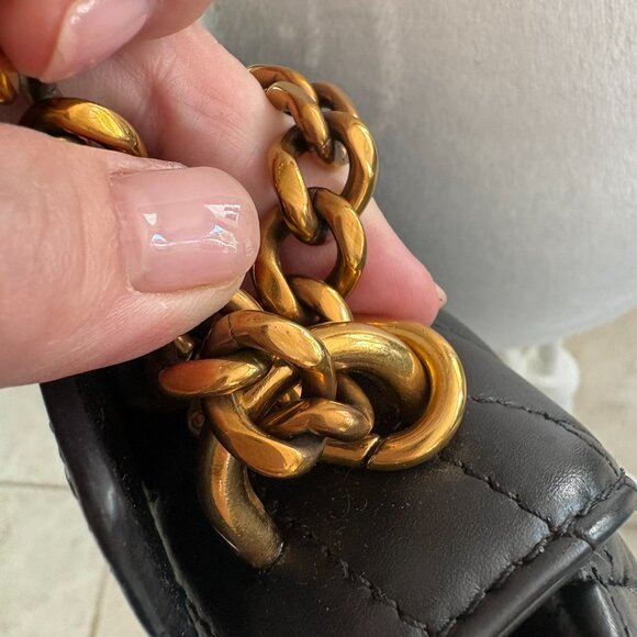 Louis Vuitton Calfskin New Wave Chain PM Black Crossbody Shoulder Bag Authentic - Picture 9 of 17